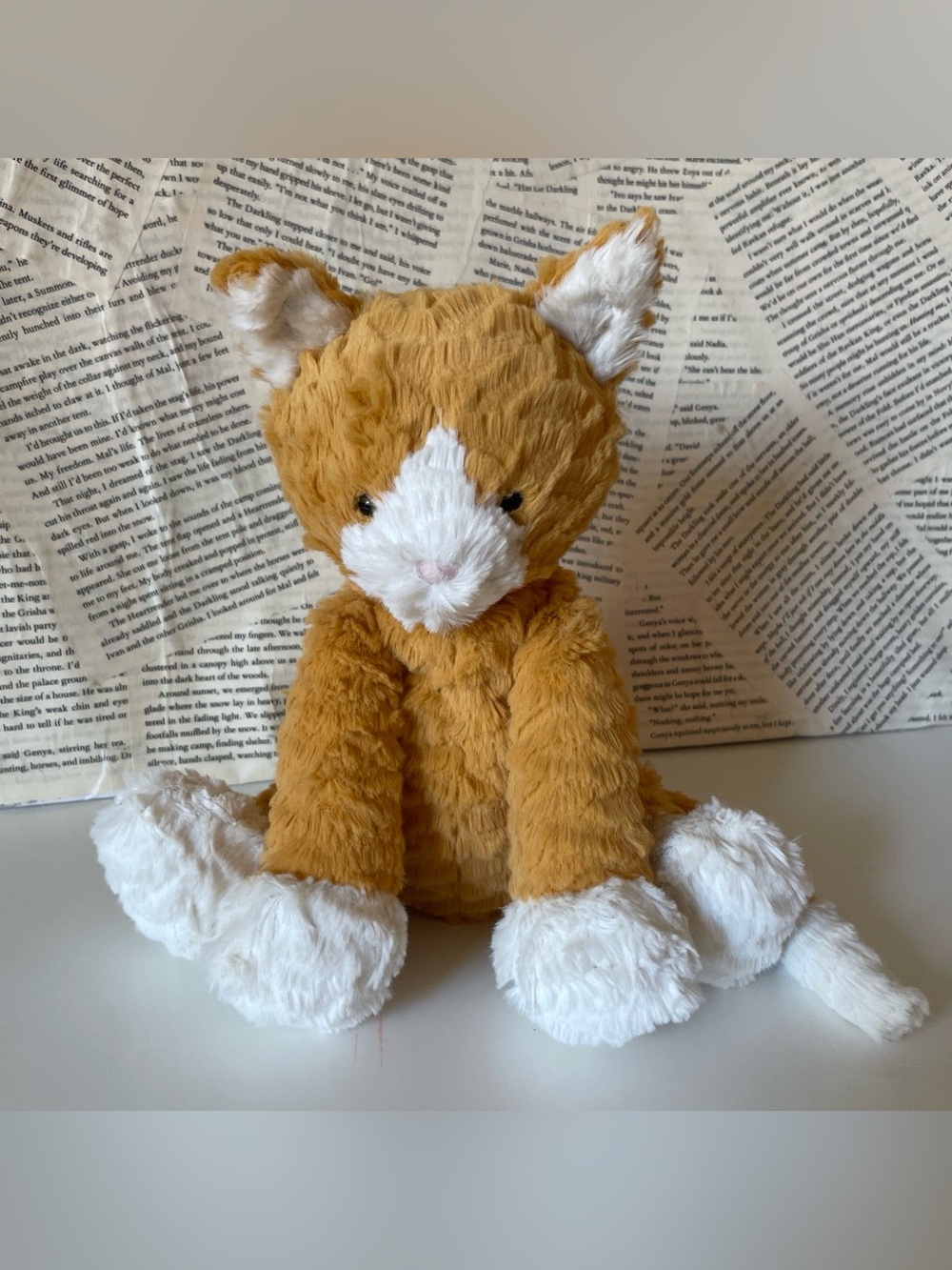 RETIRED Jellycat Fuddlewuddle Ginger Cat